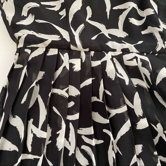 Gap Brushstroke Feather Print A Line Dress - Picture 5 of 5